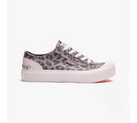 Rocket Dog Womens Jazzin Plus Canvas Pumps Ames Leopard Grey 5