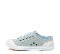 Rocket Dog Jazzin Plush Foam Comfort Sneaker, Light Blue, 6 UK