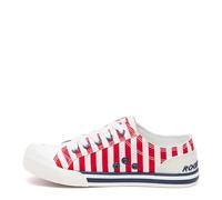 Rocket Dog Jazzin Plush Foam Comfort Sneaker, Red/Navy, 5.5 UK