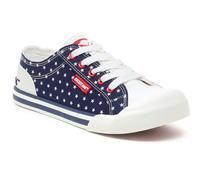 Rocket Dog Jazzin Spangle Cotton Women's Red/Navy Trainers - UK 7