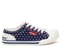 Rocket Dog Jazzin Spangle Cotton Women's Red/Navy Trainers - UK 7