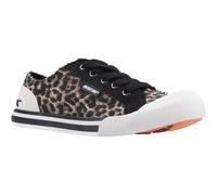 Rocket Dog Jazzin Tampa Cotton Canvas Ladies Summer JAZZINNAT Leopard Lace