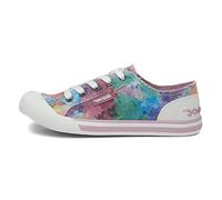 Rocket Dog Jazzin Tie Dye Womens Multi Canvas - Size 6 UK - Multicolour