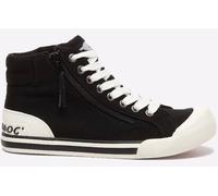 Rocket Dog Jazzin Hi Women's Black Canvas - Size 4 UK - Black