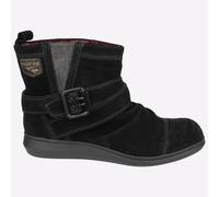 Rocket Dog Mint Womens Suede (Synthetic) Slip-On Warm Lining Black Ankle Boots
