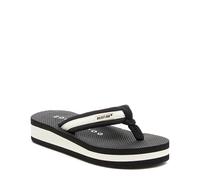 Rocket Dog Monica Nylon PU Textile Women's Black/Off White Flip Flops - UK 7