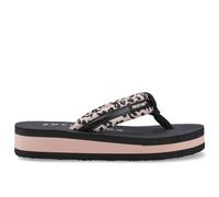 Rocket Dog Monica Leon Leopard Textile Women's Light Pink Flip Flops - UK 7