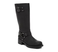 Rocket Dog Nash Faux Leather Women's Black Heeled Knee High Boots - UK 4