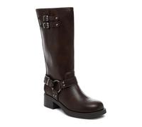 Rocket Dog Nash Faux Leather Women's Brown Heeled Knee High Boots - UK 4