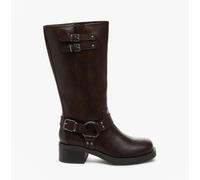 Rocket Dog Nash Faux Leather Women's Brown Heeled Knee High Boots - UK 5