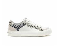 Rocket Dog Cheery Blocked Animal Textile Women's Grey/White Trainers - UK 4