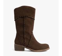 Rocket Dog Rowdy Womens Faux Leather Pull-On Dark Brown Cowboy & Western Boots
