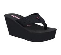Rocket Dog Sandal Ladies Summer Diver Webbing Slip On Sandal Black Non Safety