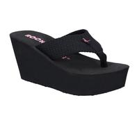 Rocket Dog Sandal Ladies Summer Diver Webbing Slip On Sandal Black Non Safety