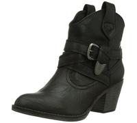 Rocket Dog Satire Black Womens Pull On Cowboy Ankle Shoes Boots