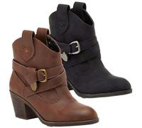 Rocket Dog Satire Womens Classic Cowboy Pull On Western Boots - Black - UK 8 / EU 41