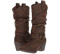 Rocket Dog Sidestep Brown Womens Mid-Calf Western Boots