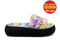 Rocket Dog Splash Loyal Tie Dye Womens Fashion Platform Slides Sandals Black