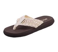 Rocket Dog Spotlight Lima Fabric Women's Natural Multi Flip Flops - UK 4