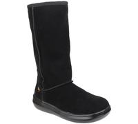 Rocket Dog Sugardaddy Black Ladies Long Boots Suede