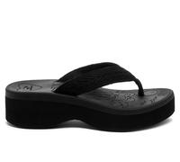 Rocket Dog Tizzy Webbing Textile Women's Black Sandals - UK 5 / EU 38 / US 7