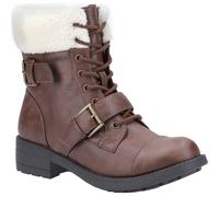 Rocket Dog Travis Biker Boot Womens Girls - Brown - Size UK 5