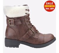 Rocket Dog Travis Womens Girls Classic Casual Fashion Biker Boots Brown