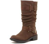 Rocket Dog Trumble Biker Boot 3 UK Brown PU