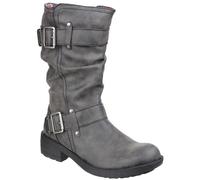 Rocket Dog Trumble Black Ladies Long Boots PU