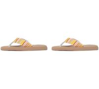 Rocket Dog Women's Adios Flip Flops, Orange Stripe, 6 UK (Pack of 2)