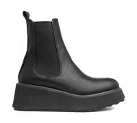 Rocket Dog Womens Boots Black Adults Ladies Ankle Slip On Pull On Chunky Heyday