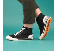 Rocket Dog Jazzin Hi Women's Black Canvas - Size 7 UK - Black