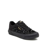 Rocket Dog Women's Cheery Comfort Plush Foam Sneaker, Sequin Black, 4.5 UK