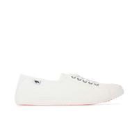 Rocket Dog Womens Chow Elsie Eyelet Pumps in White Textile - Size UK 3