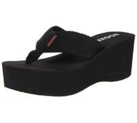 Rocket Dog Women's Crush Platform Thong Wedge Sandal, Black, 5 UK