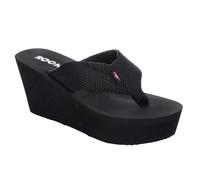 Rocket Dog Women's Diver Wedge Sandals - Black - Black - 7 UK