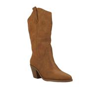 Rocket Dog Women's Feria Embroidered Cowboy Boots - Walnut - 3 UK - Walnut - 100% Mixed