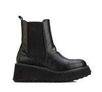 Rocket Dog Womens Heyday Platform Chelsea Boots in Black Textile - Size UK 4
