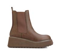 Rocket Dog Womens Heyday Platform Chelsea Boots in Brown Textile - Size UK 6