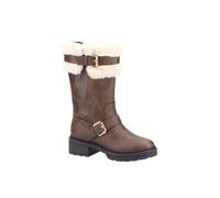 New Womens Rocket Dog Igloo Faux Fur Strap Boots Brown Size UK 6