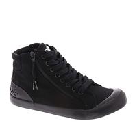Rocket Dog Women's Jazzin High Sneaker Skate Shoe, Black/Black Foxing, 4 UK