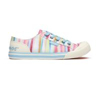 Rocket Dog Womens Jazzin Rainbow Plimsolls Trainers Multi