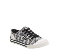 Rocket Dog Womens Jazzin Sneaker, Black Multicoloured, 6 UK