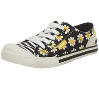 Rocket Dog Women's Jazzin Trainers, Black Daisy, 4 UK
