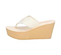 Rocket Dog Women's Diver Flip Flops, Off White Double Cream, 5 UK