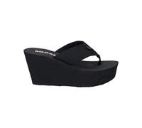 Rocket Dog Womens/Ladies Diver Webbing Slip On Wedge Sandals (Black) - Size UK 8