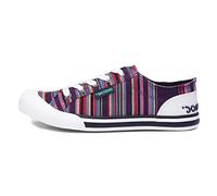 Rocket Dog Womens Jazzin Canvas Aloe Lace Up Trainers - Purple Cotton - Size UK 5