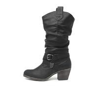 Rocket Dog Womens/Ladies Sidestep Mid-Calf Western Boot (8 UK) (Black)