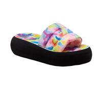 (6 UK, Pink/Multicoloured) Rocket Dog Womens/Ladies Splash Loyal Tie Dye Sliders