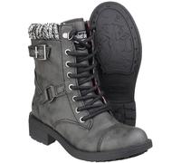 Rocket Dog Womens/Ladies Thunder Biker Boots (6 UK) (Black)
